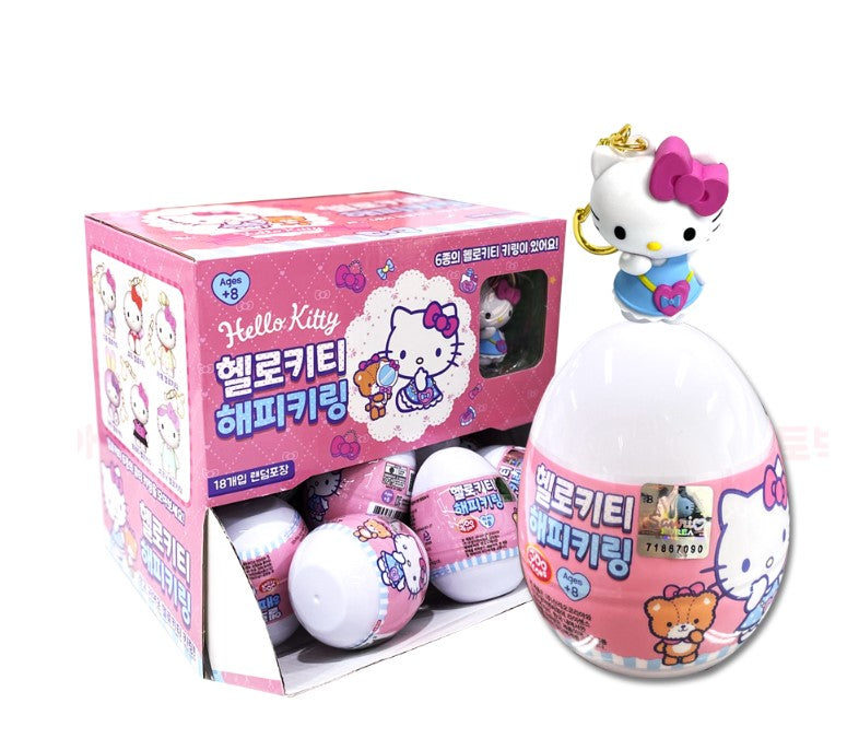 Happy Hello Kitty Capsule Keyring.