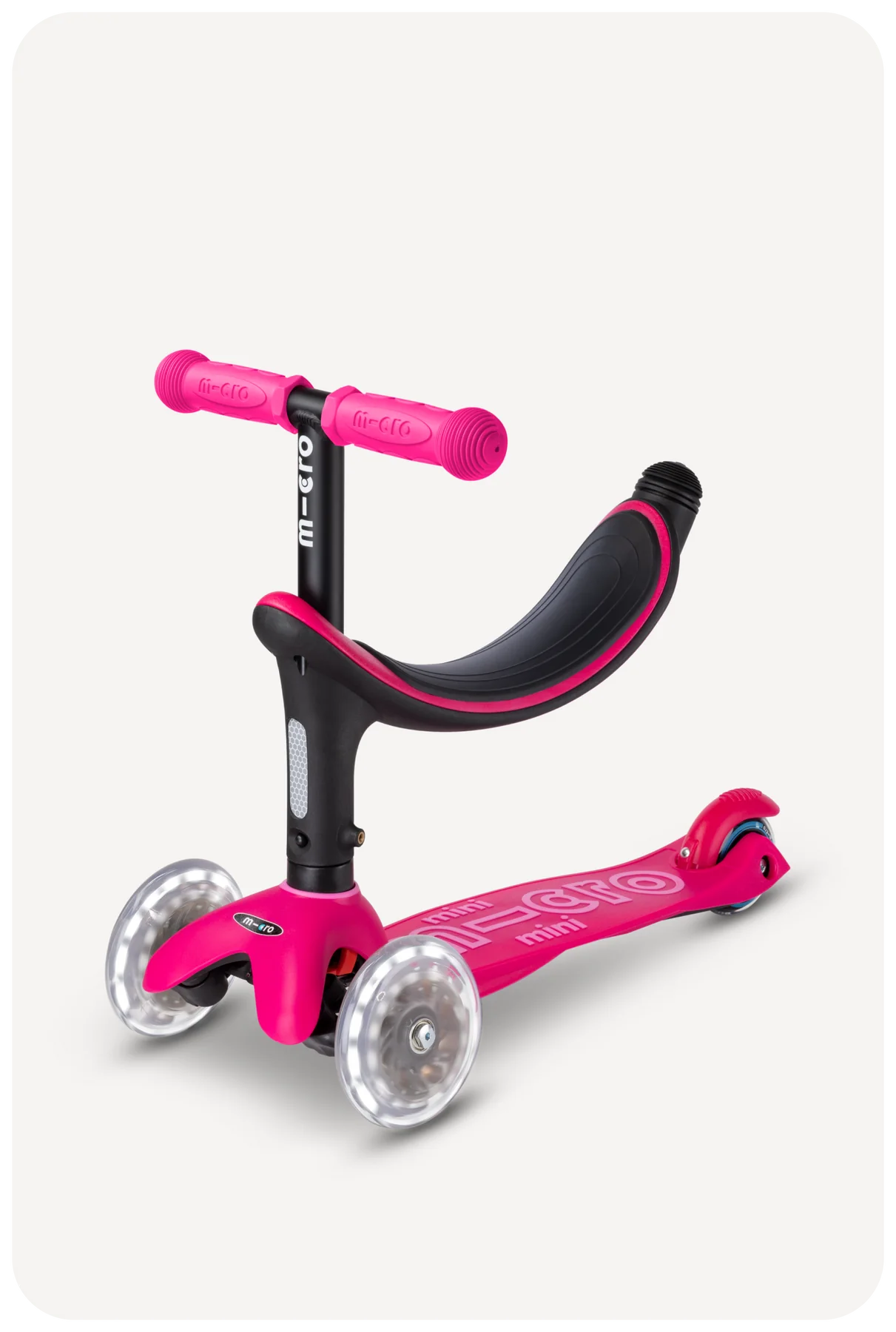 Micro Mini2Grow LED Scooter - Pink