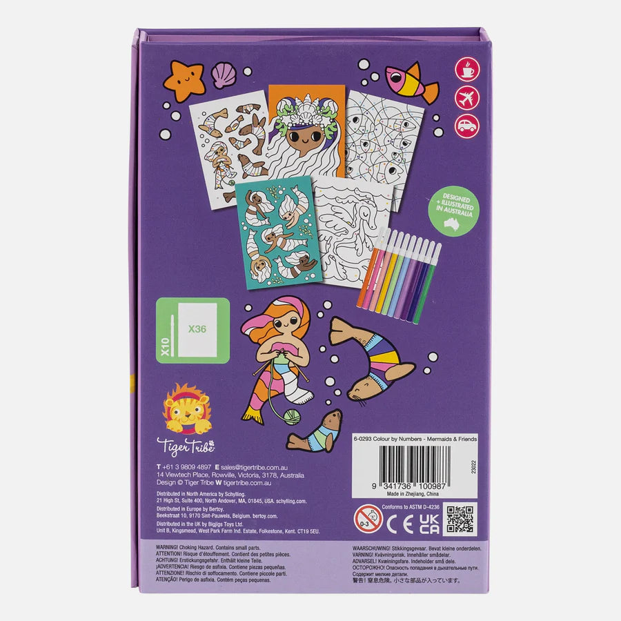 Color By Numbers - Mermaids