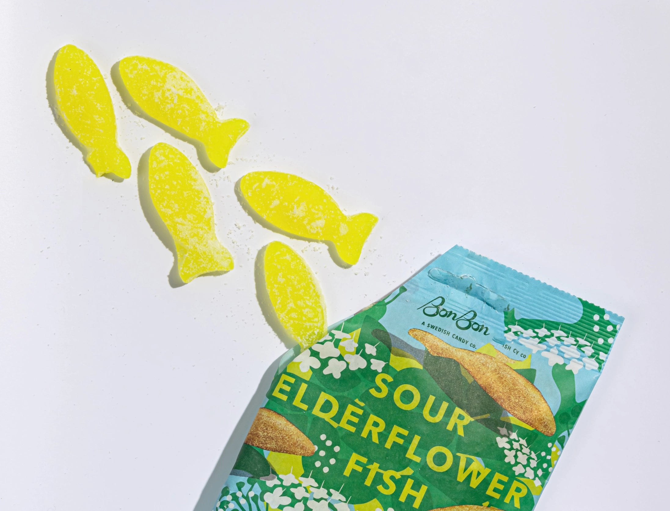 BonBon's Sour Elderflower Fish - Swedish Candy 5.2oz (150g)