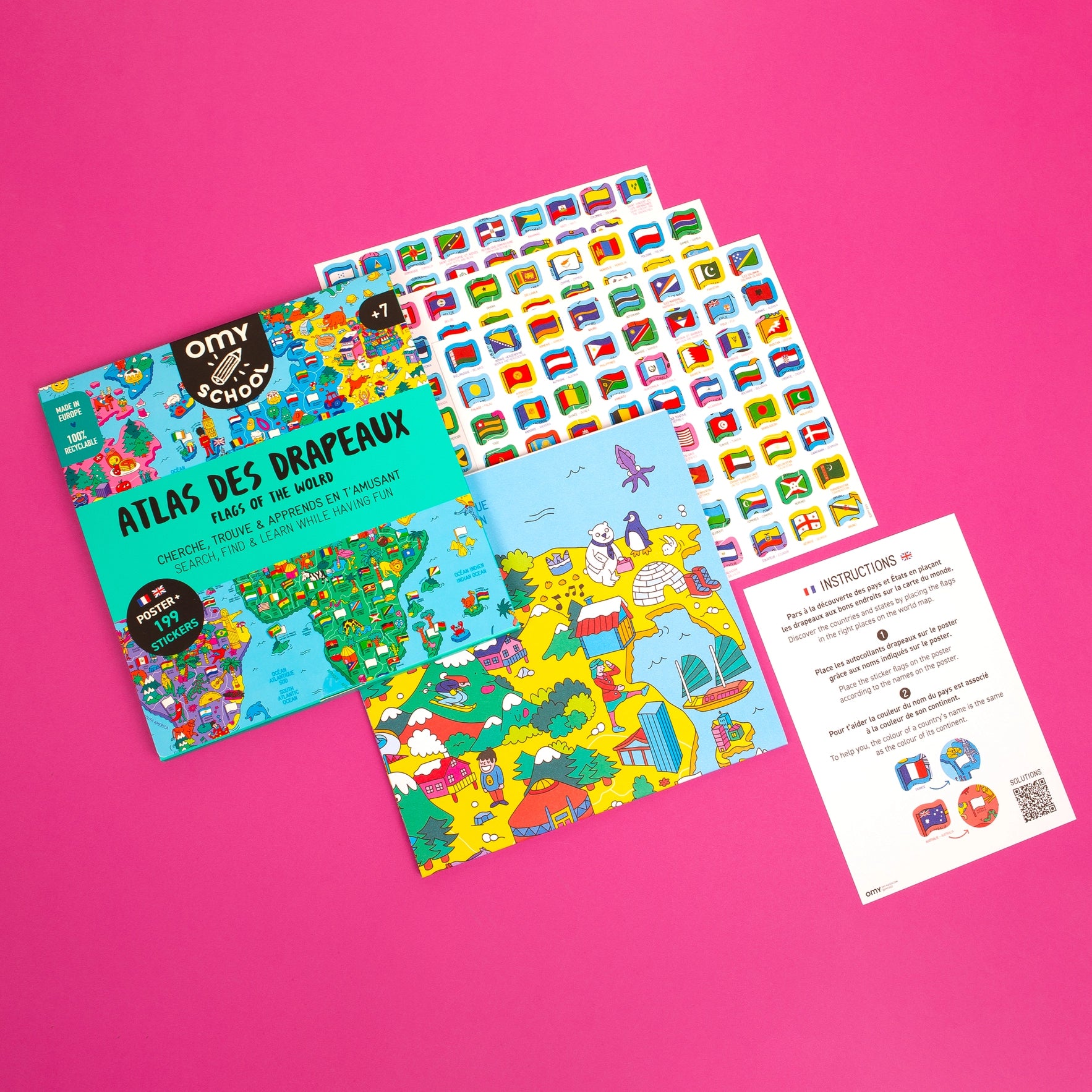 Flags of the World Poster OMY School