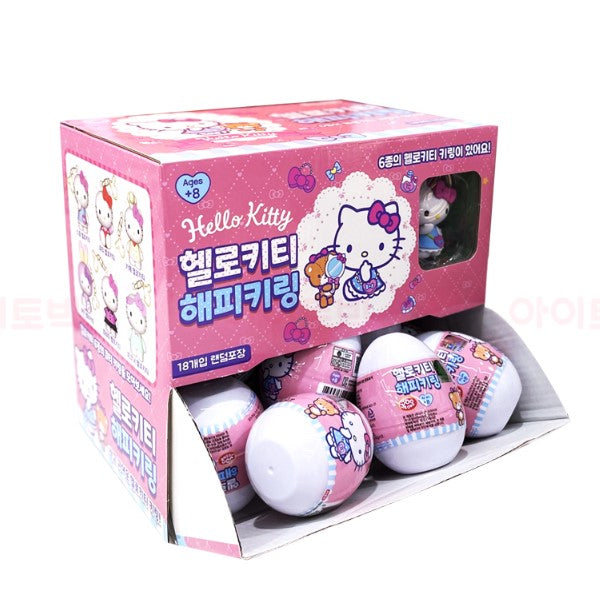 Happy Hello Kitty Capsule Keyring.