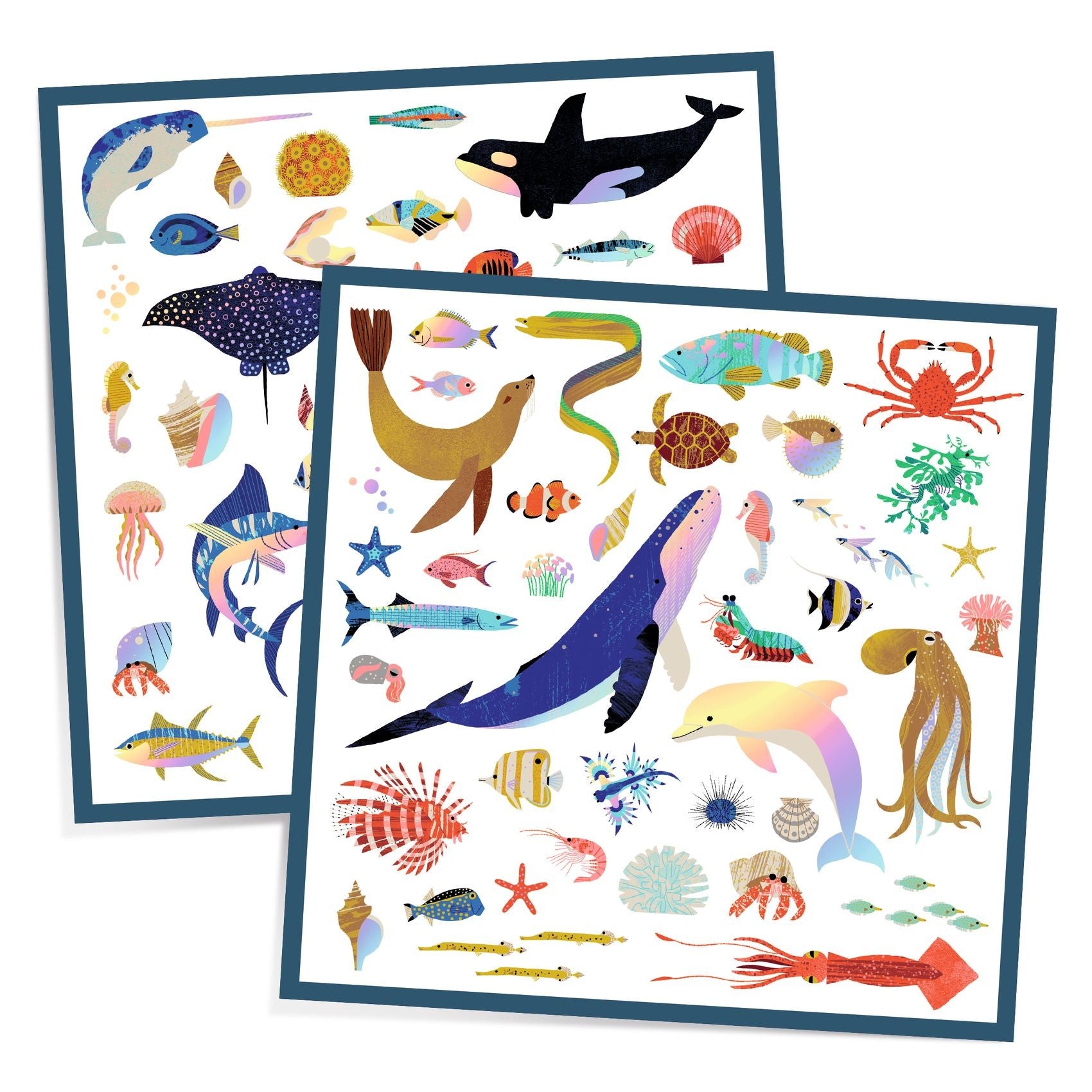 160 Stickers Ocean