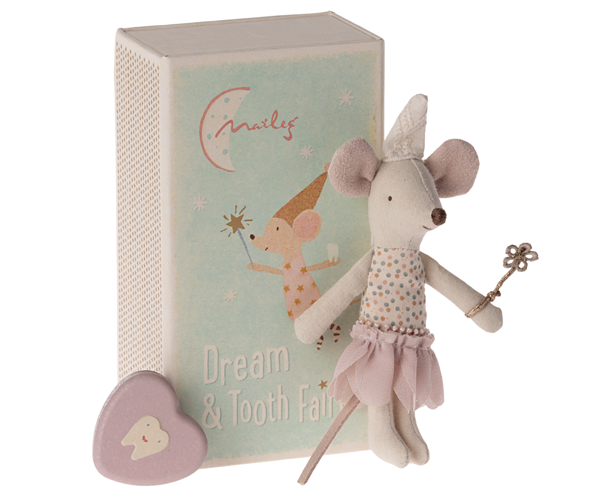 Tooth Fairy Mouse, Little Sister In Matchbox