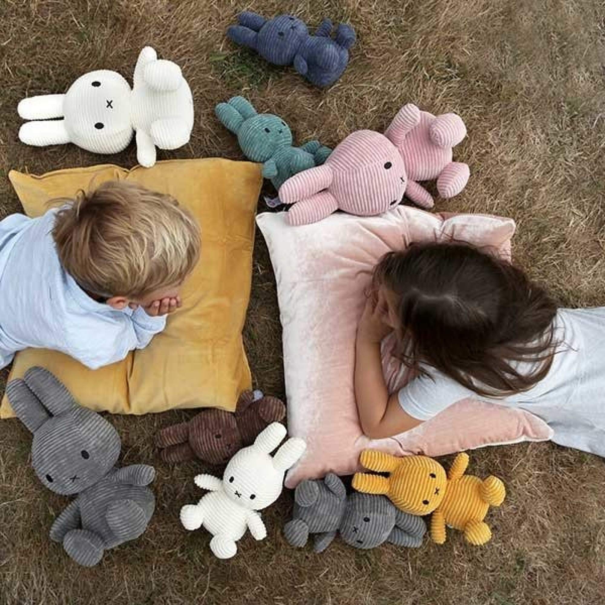 Plush MIFFY Sitting Corduroy 9" Yellow