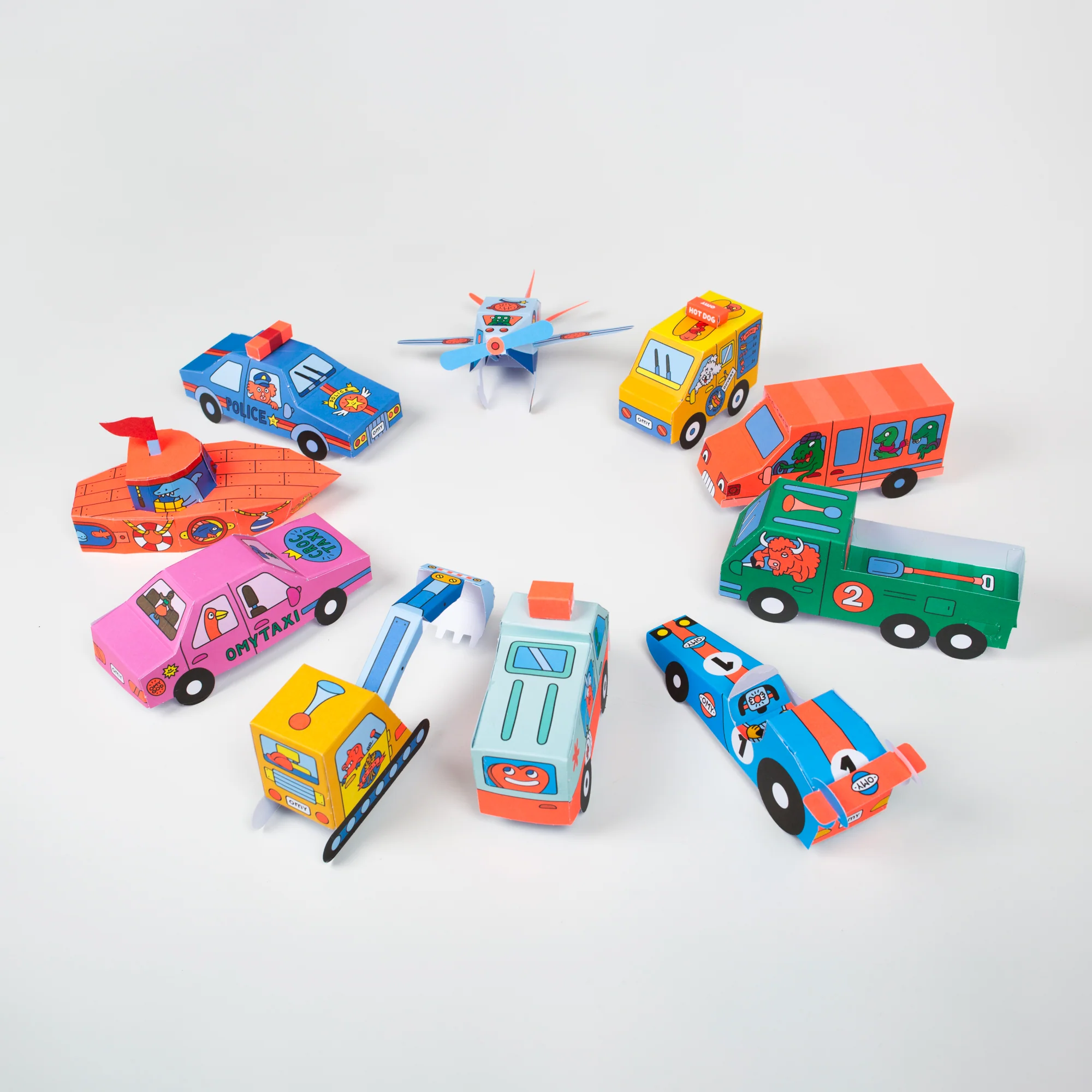 3D Paper Toys - Vehicules