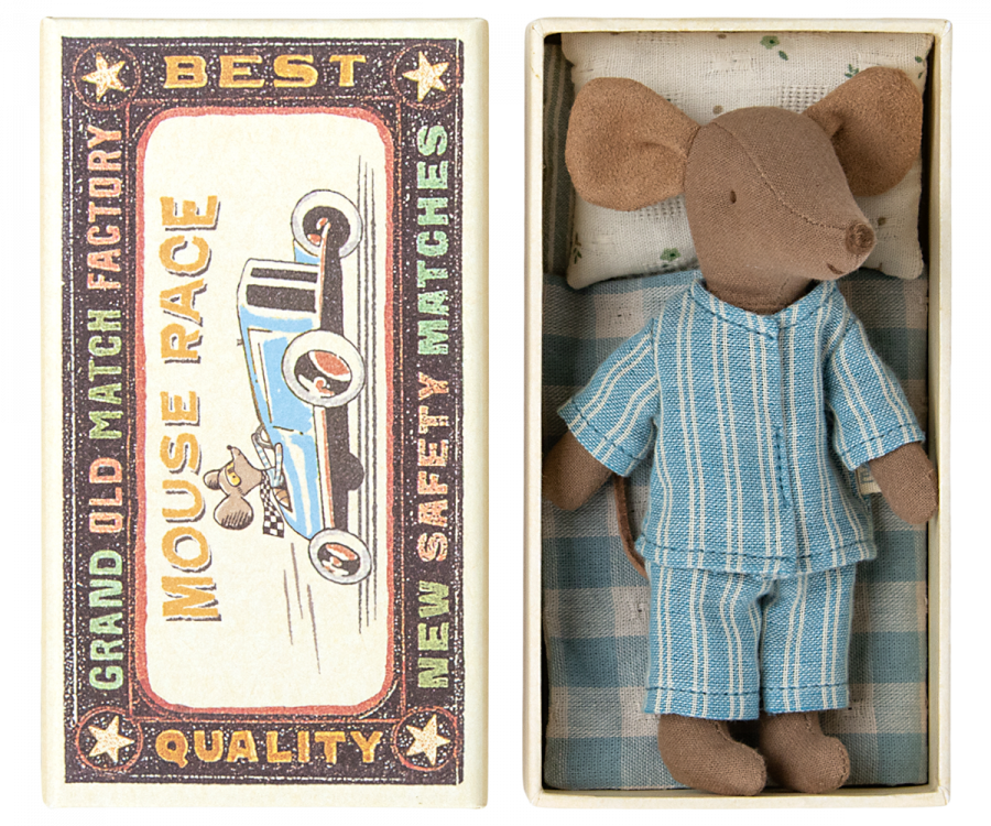 Big Brother Mouse in Box - Brown/PJs