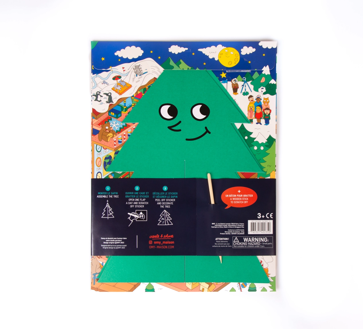 3D Christmas Tree Advent Calendar