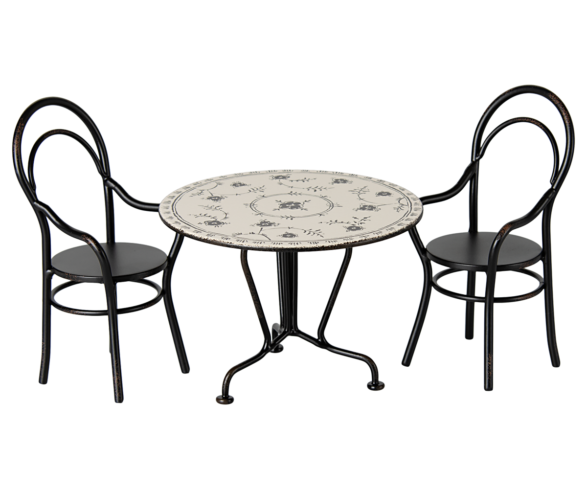 Dining Table Set w. 2 Chairs, Miniature