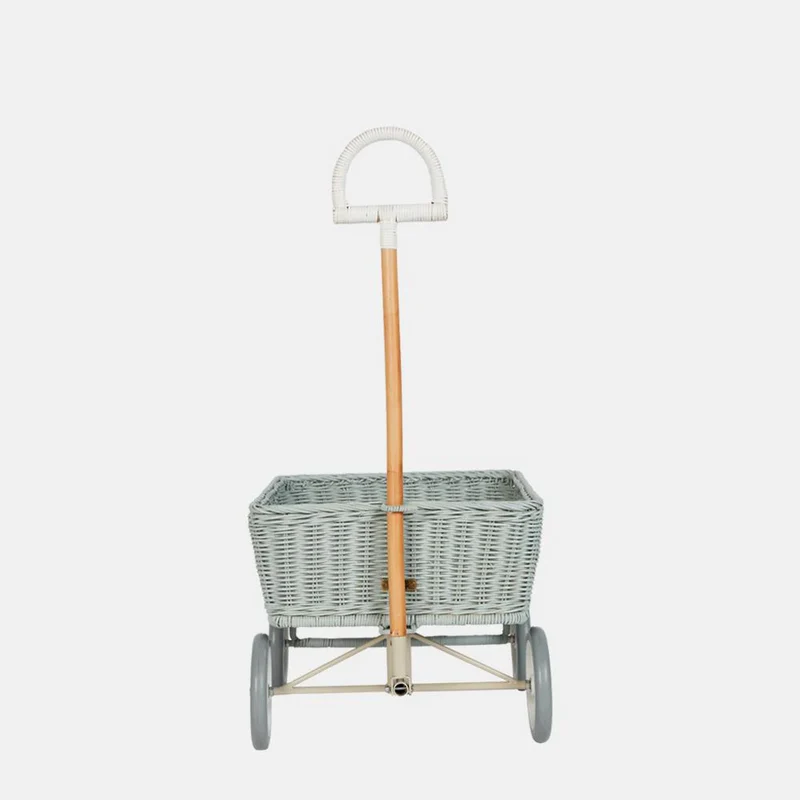 Rattan Wonder Wagon - Vintage Blue
