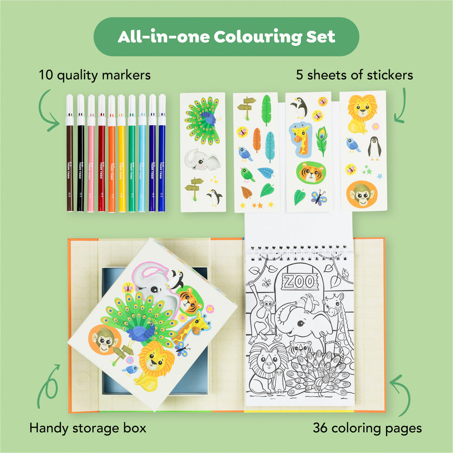 Colouring Set - Zoo
