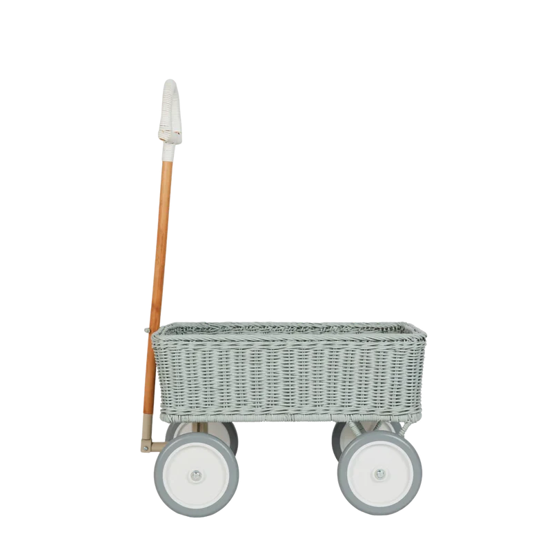 Rattan Wonder Wagon - Vintage Blue