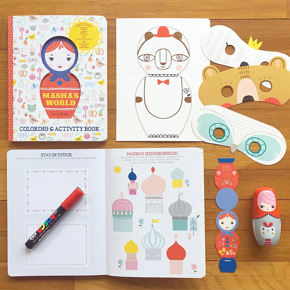 Masha's World: Coloring & Activity Book