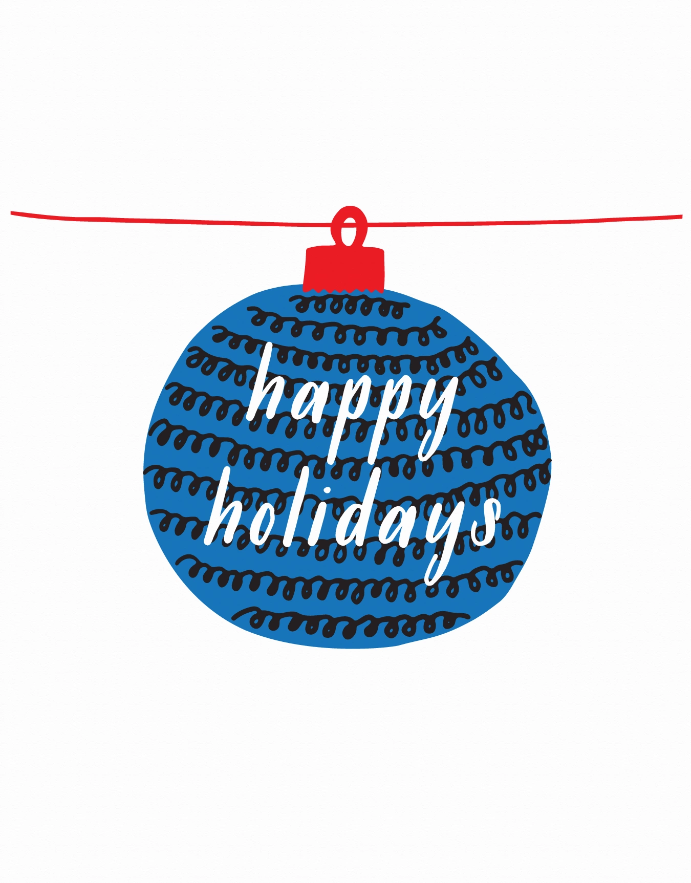 Happy Holidays Ornament