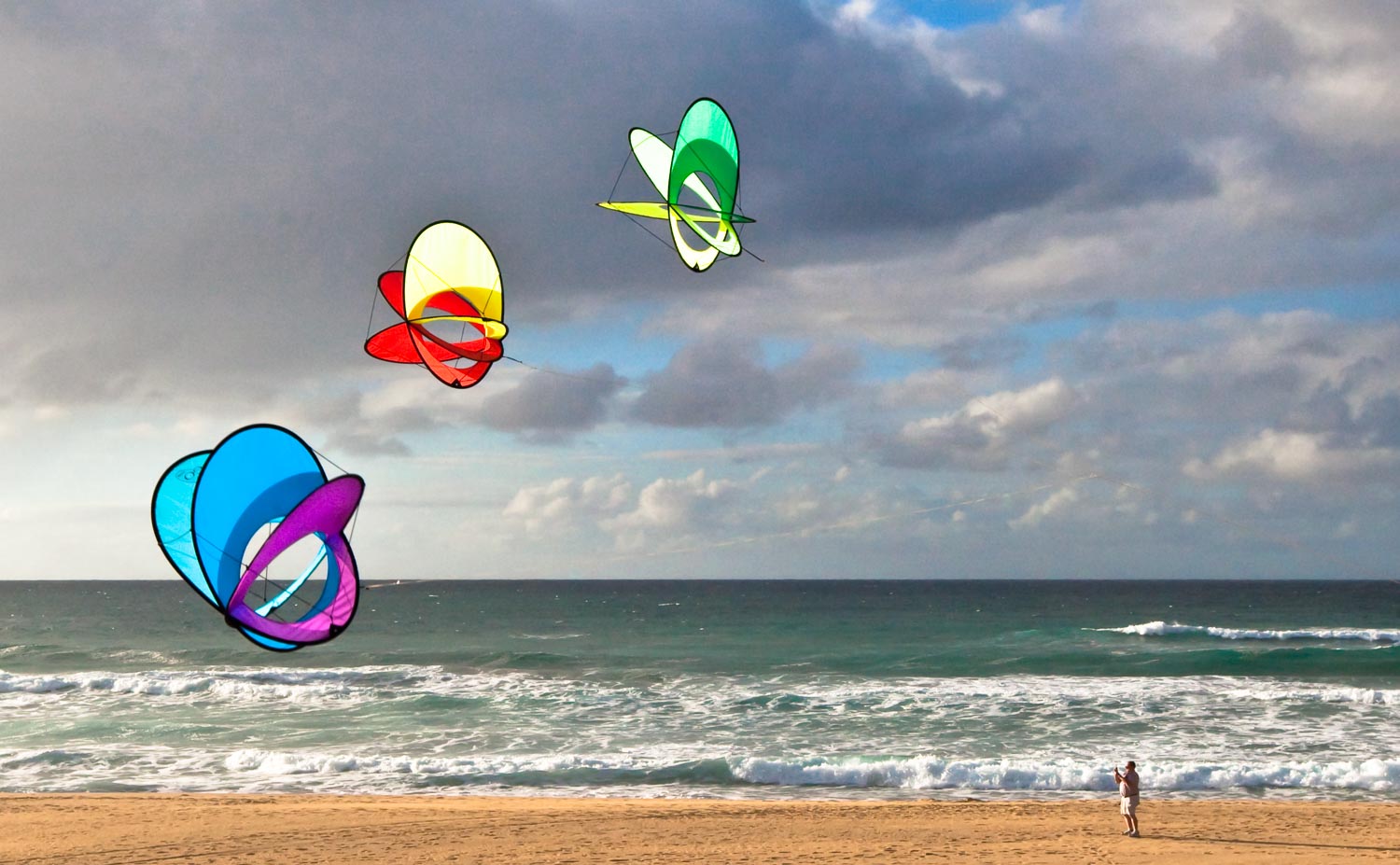 EO Atom Single Line Kite- Ice