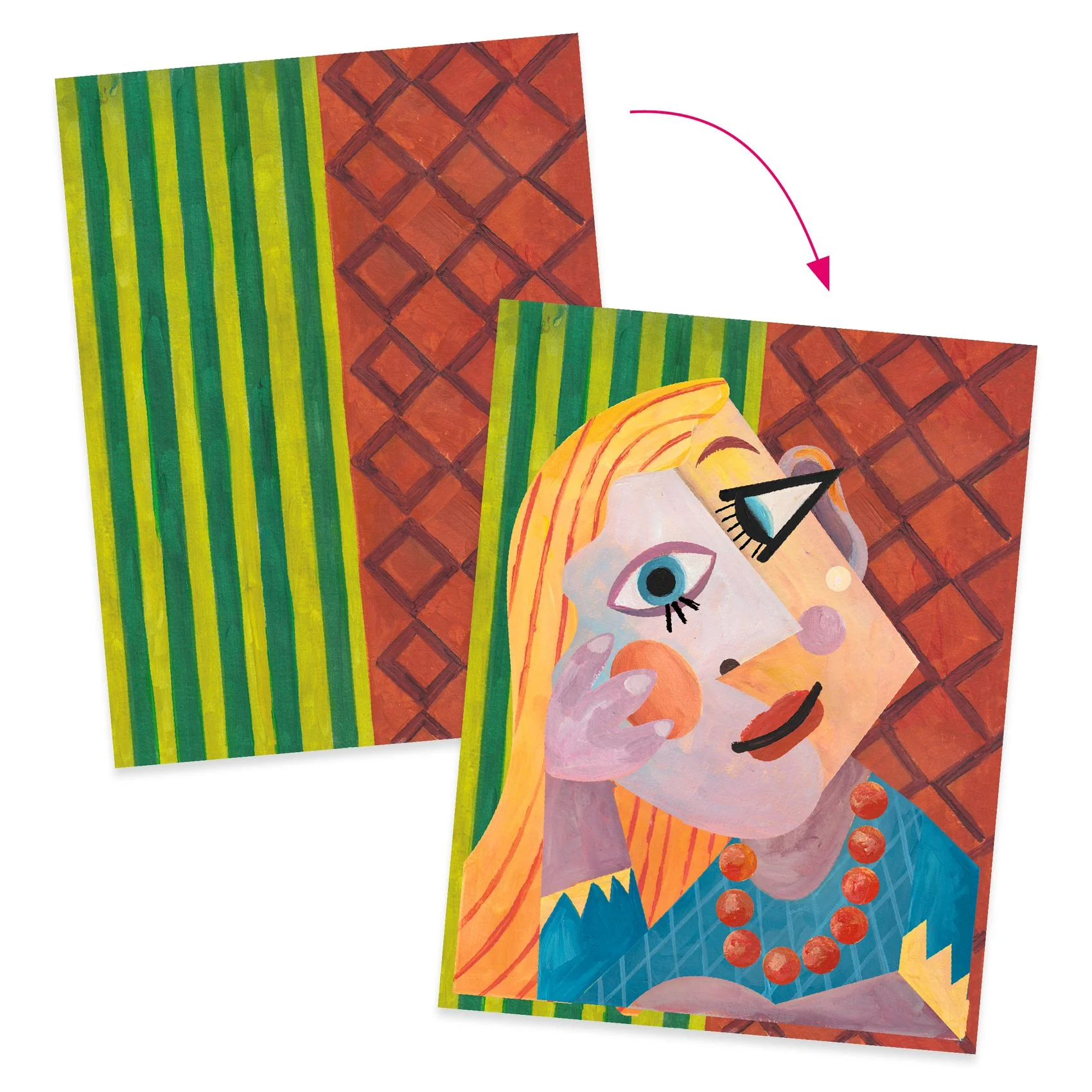 NEW! Inspired By Square Heads- Pablo Picasso