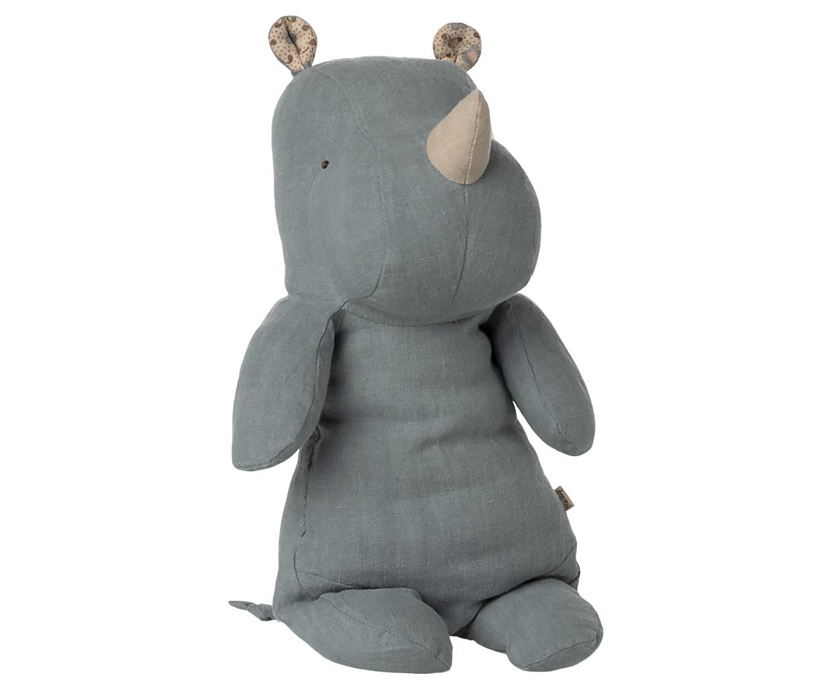 Safari Friends, Rhino, Medium - Dusty Blue