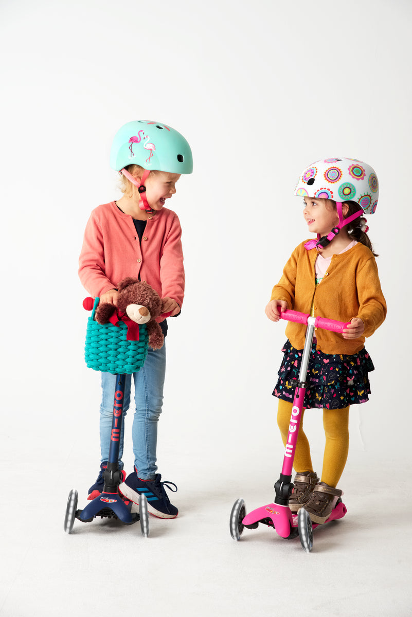 Micro Mini Foldable LED Scooter - Pink