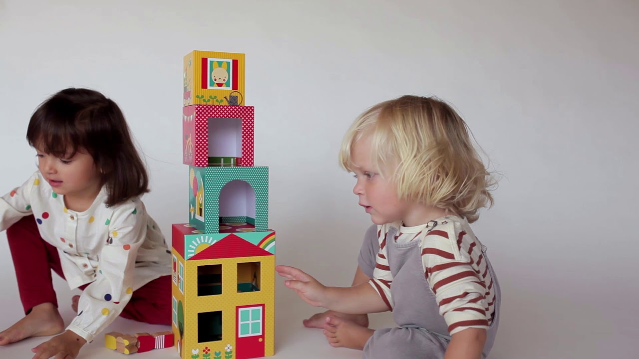 Peek-A-Boo House Stacking Blocks Play Set