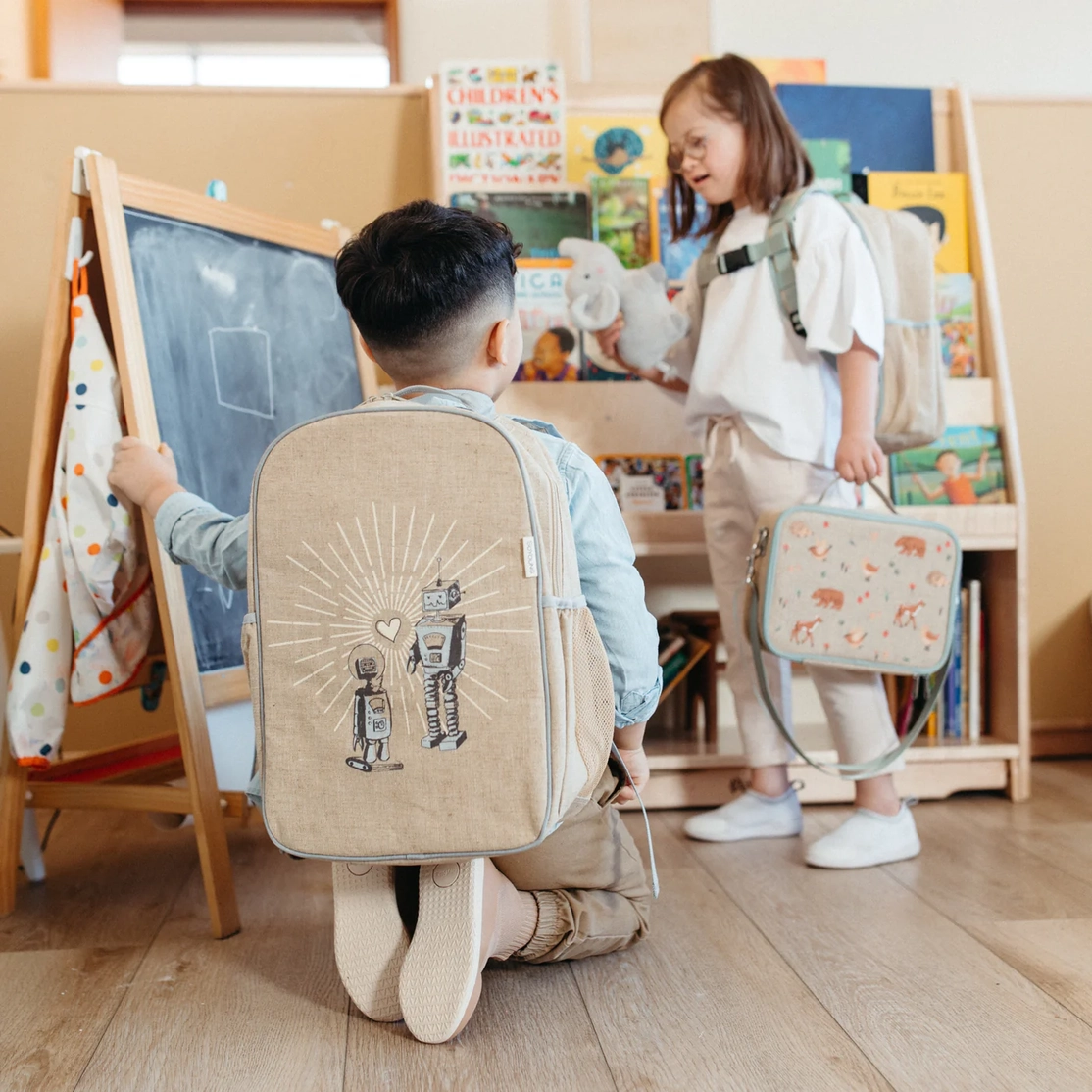 Robot Playdate Gradeschool Backpack