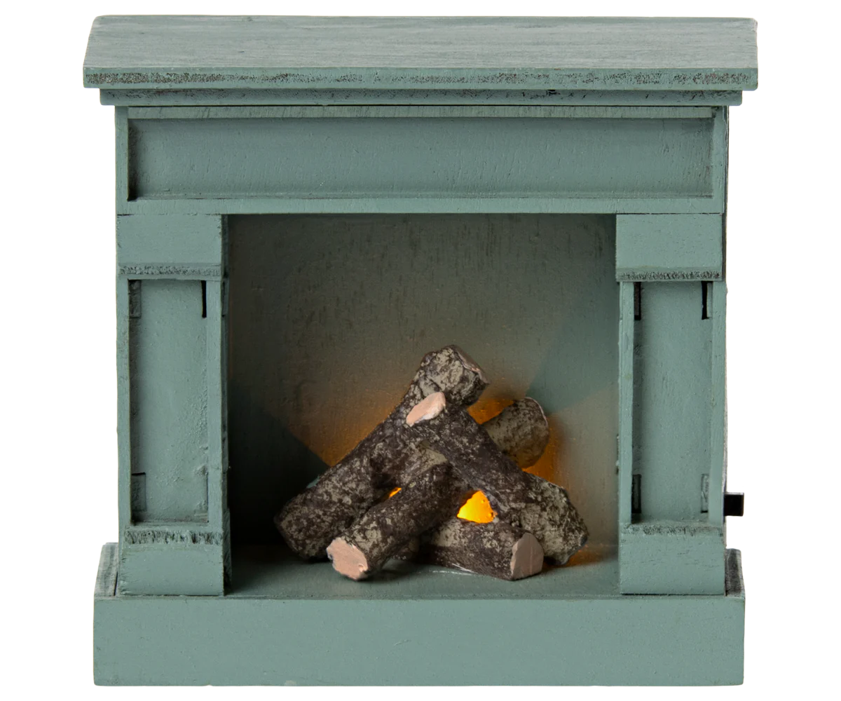 Fireplace Mouse - Blue