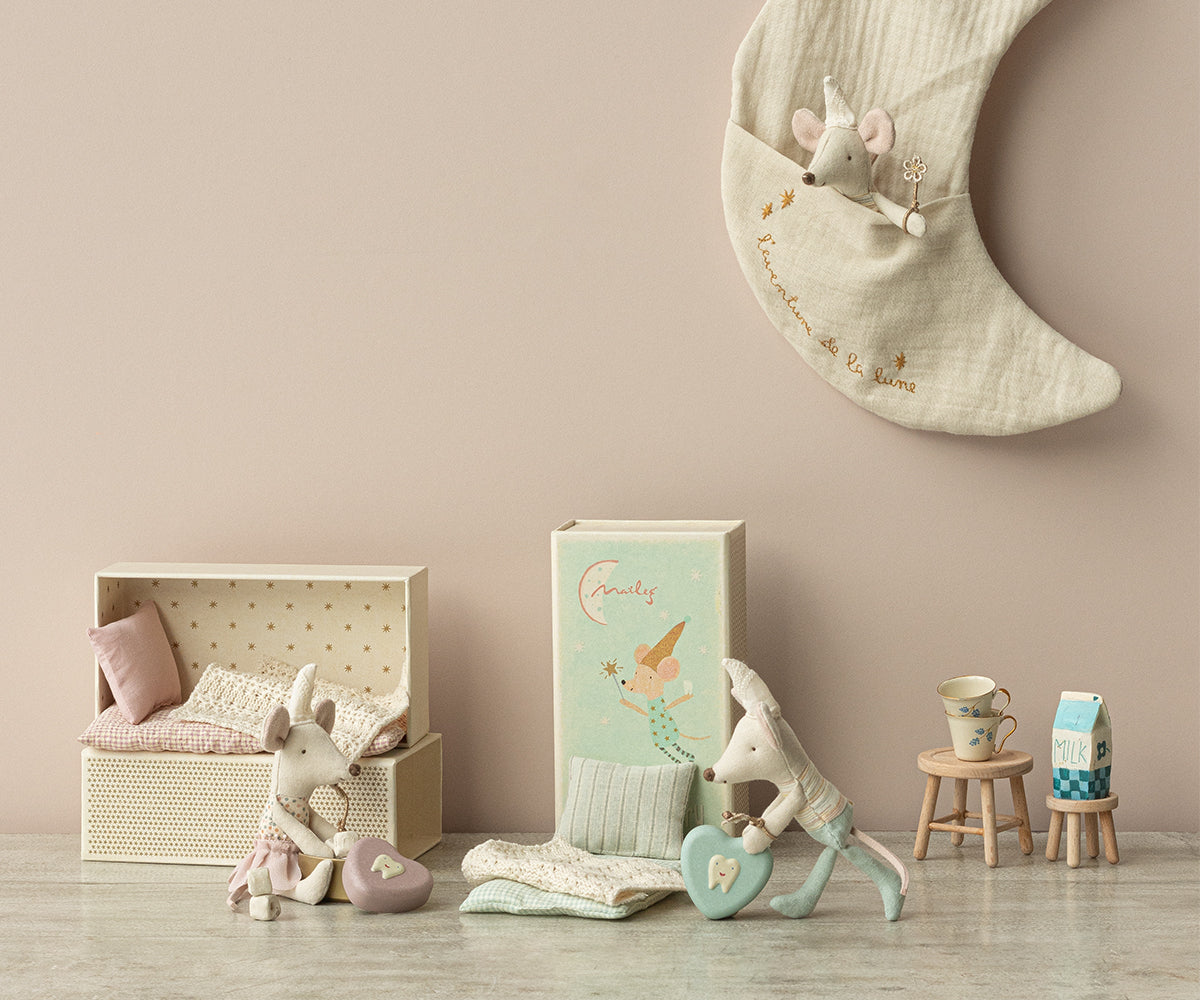 Tooth Fairy Mouse, Little Sister In Matchbox