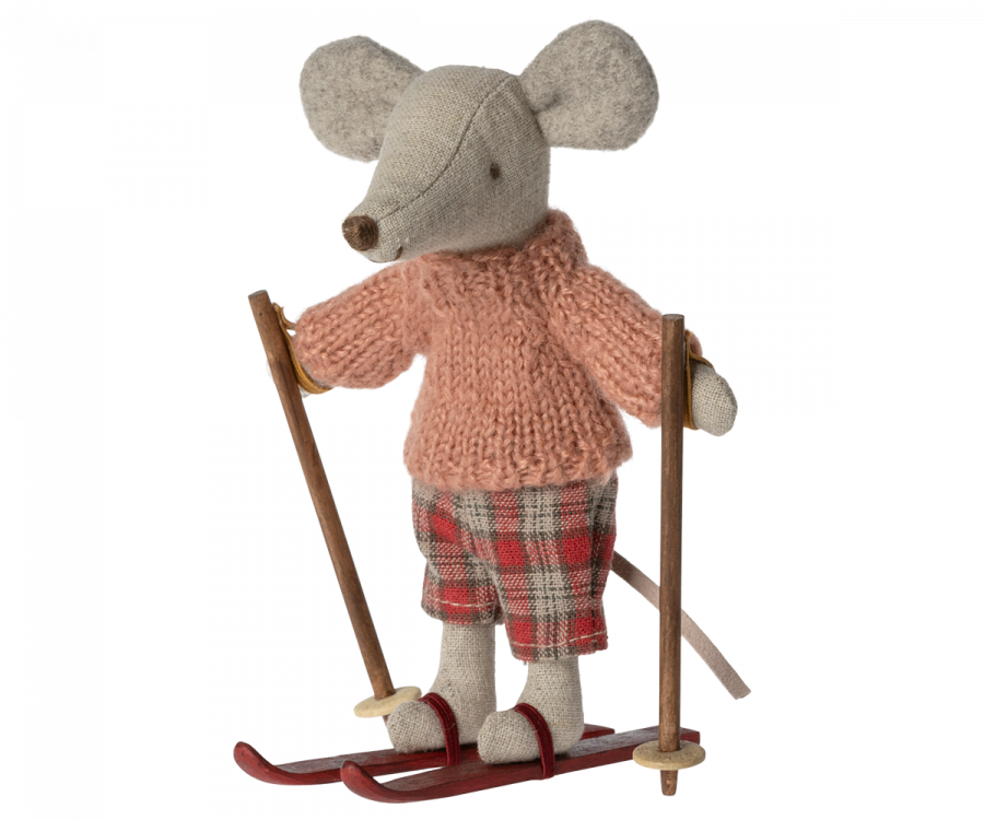 Winter Mouse with Ski Set, Big Sister