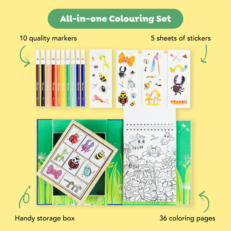 Colouring Set - Backyard Bugs