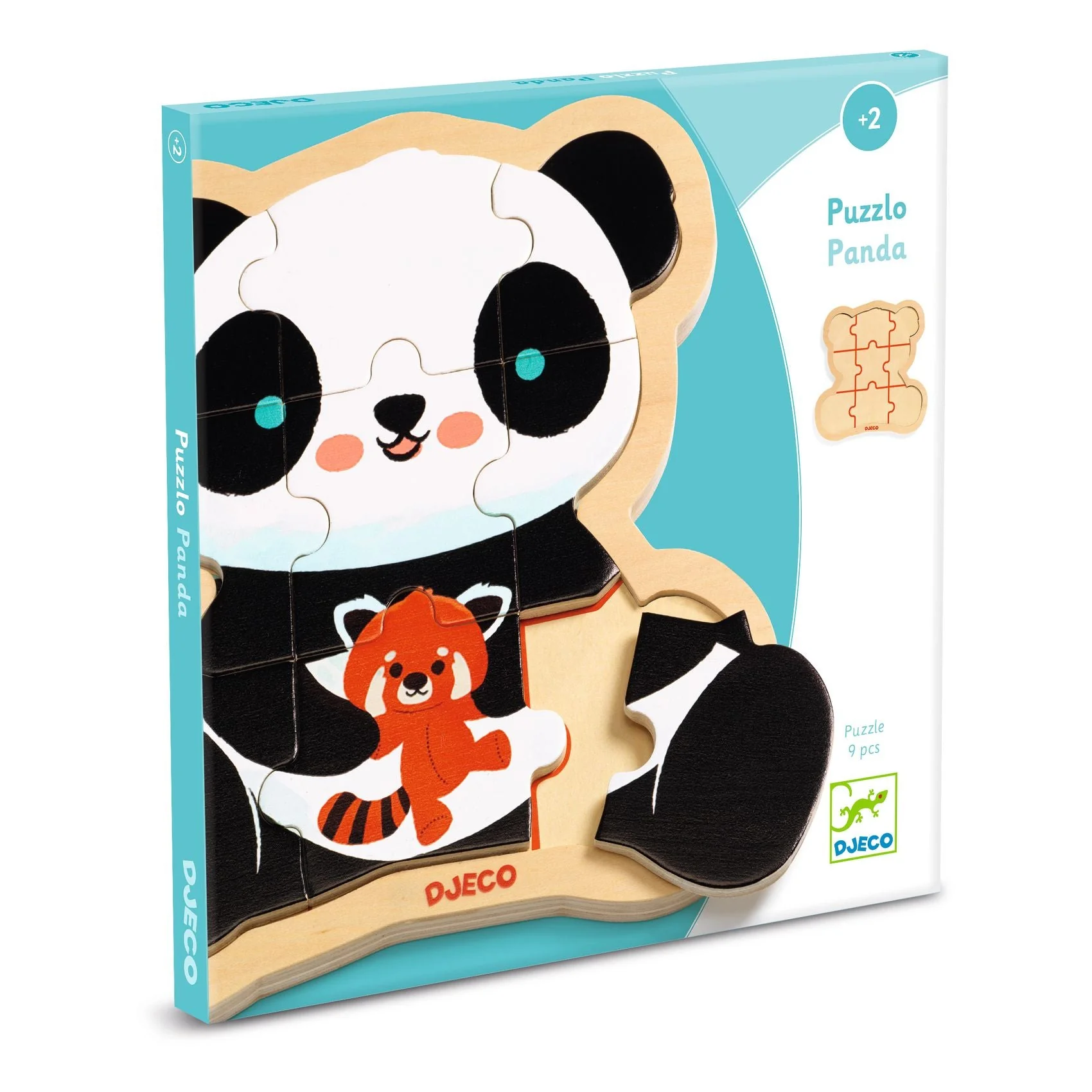Wooden Puzzles Puzzlo Panda - 9pcs