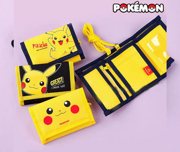 Pokemon Pikachu Velcro Neck Wallet