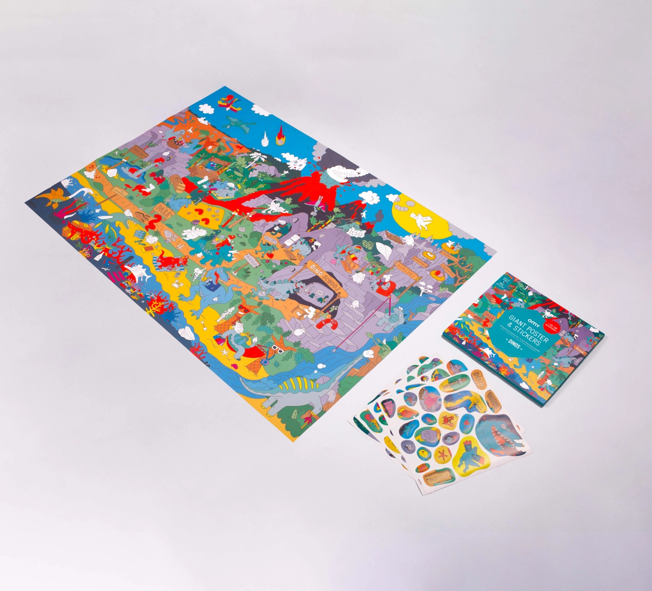 Dino Giant Sticker Poster