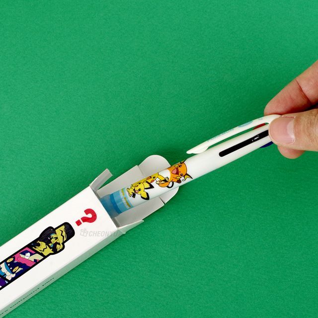 Pokemon 3 Color Ballpoint Pen Random