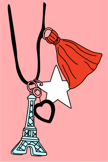 "Paris Is Always A Good Idea" Necklace with Glow in the Dark