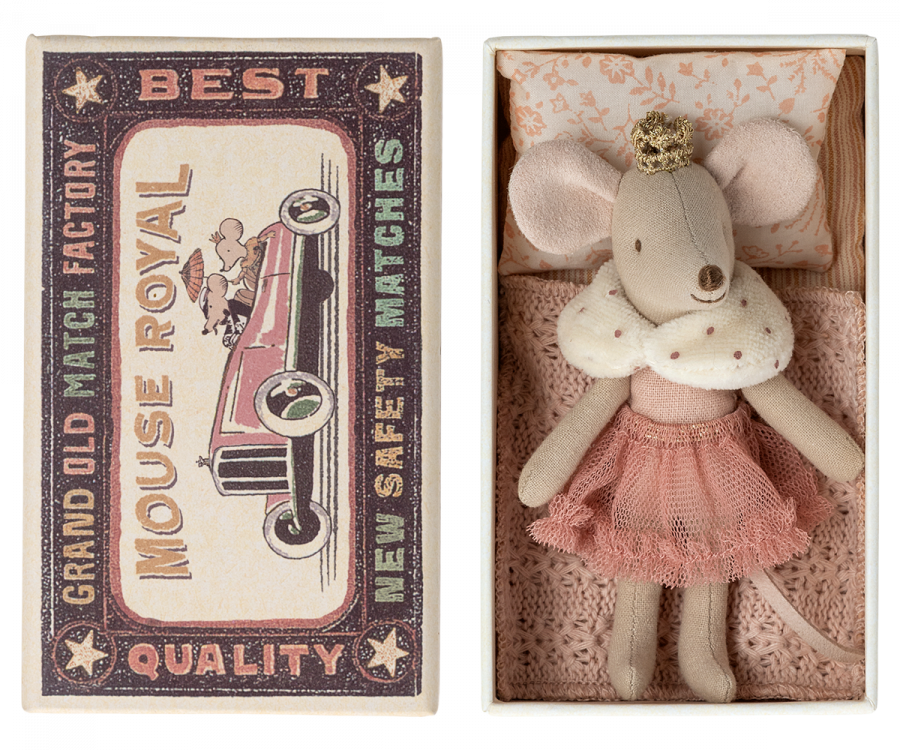 Princess Little Sister, Mouse in Box - Rose