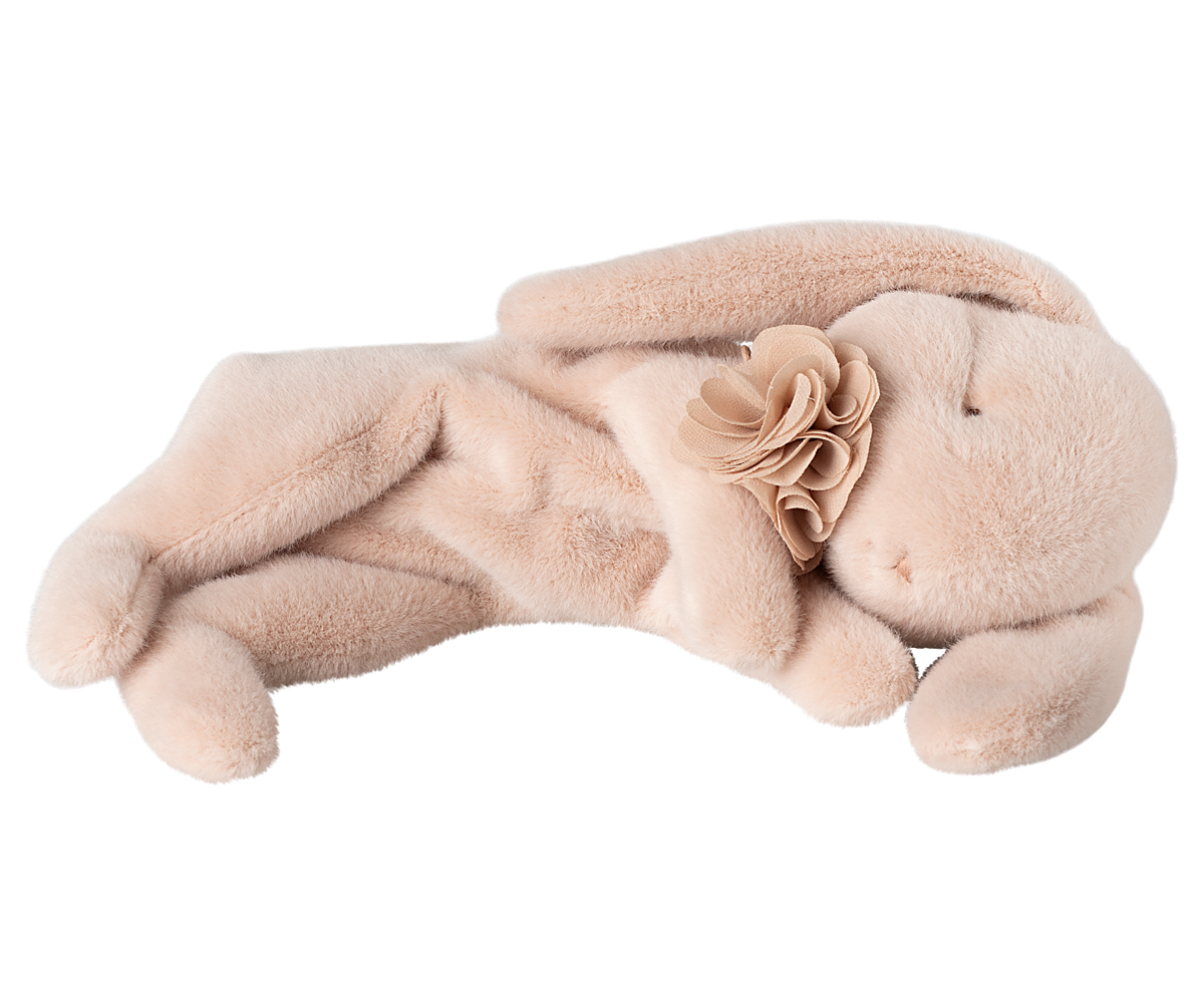Sleeping Bunny Plush, Small - Powder