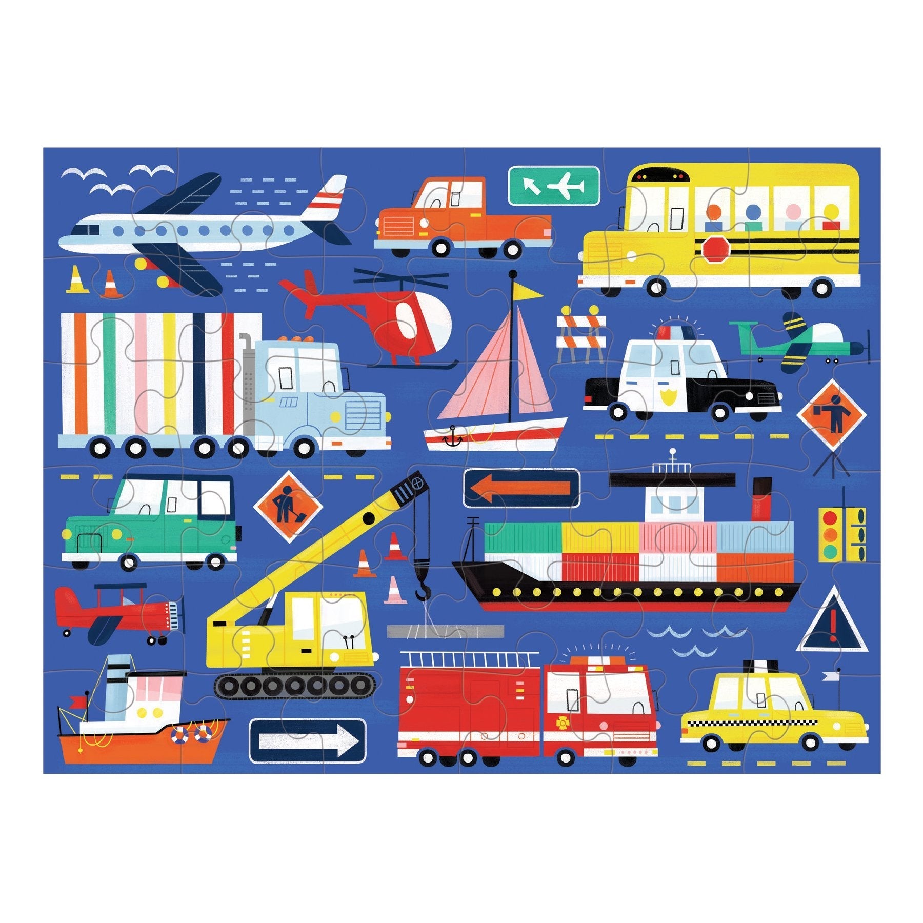 Transportation Puzzle To Go - 36 pcs