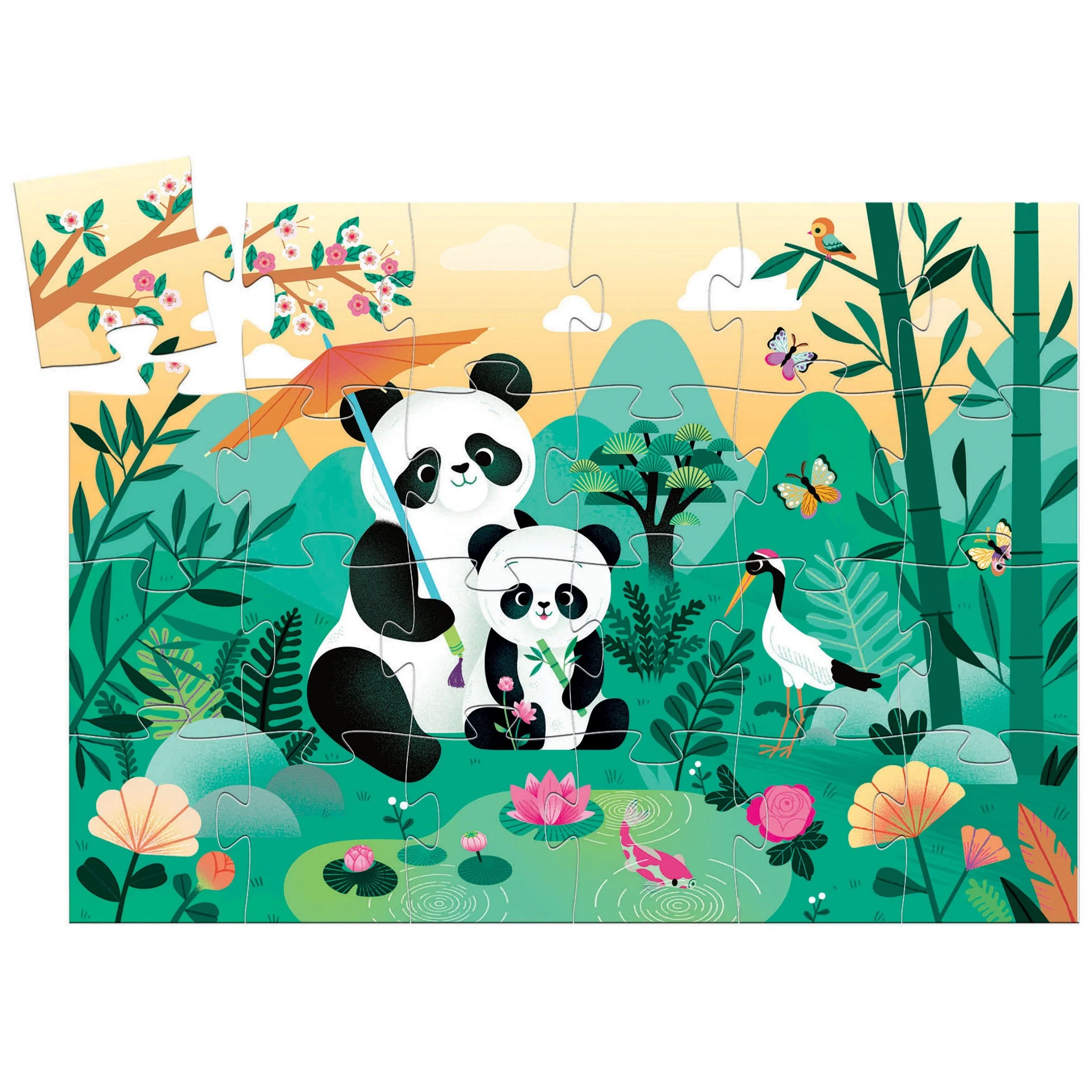 Silhouette Puzzle 24pcs Leo The Panda