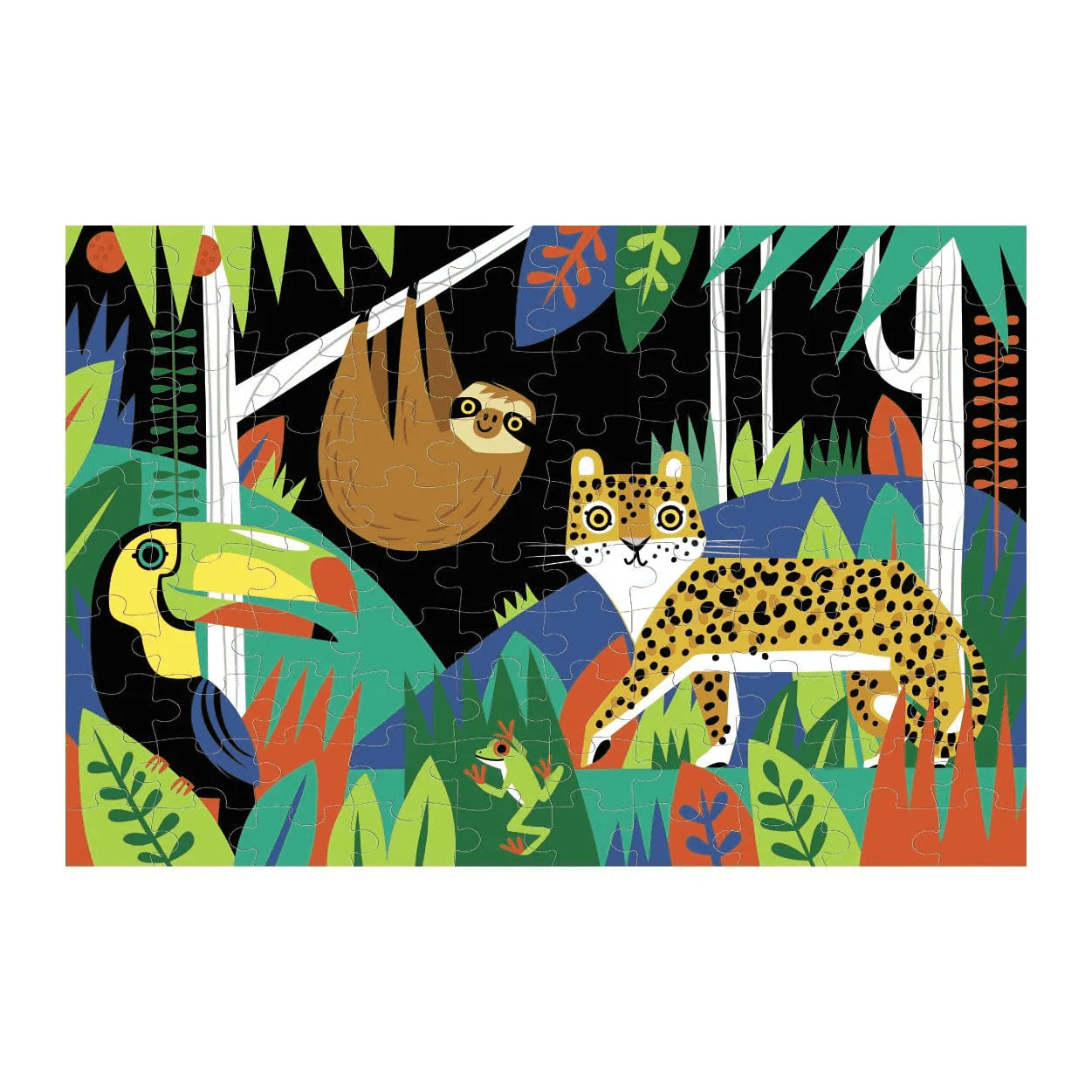 Rainforest Glow-in-the-Dark Puzzle - 100 pcs