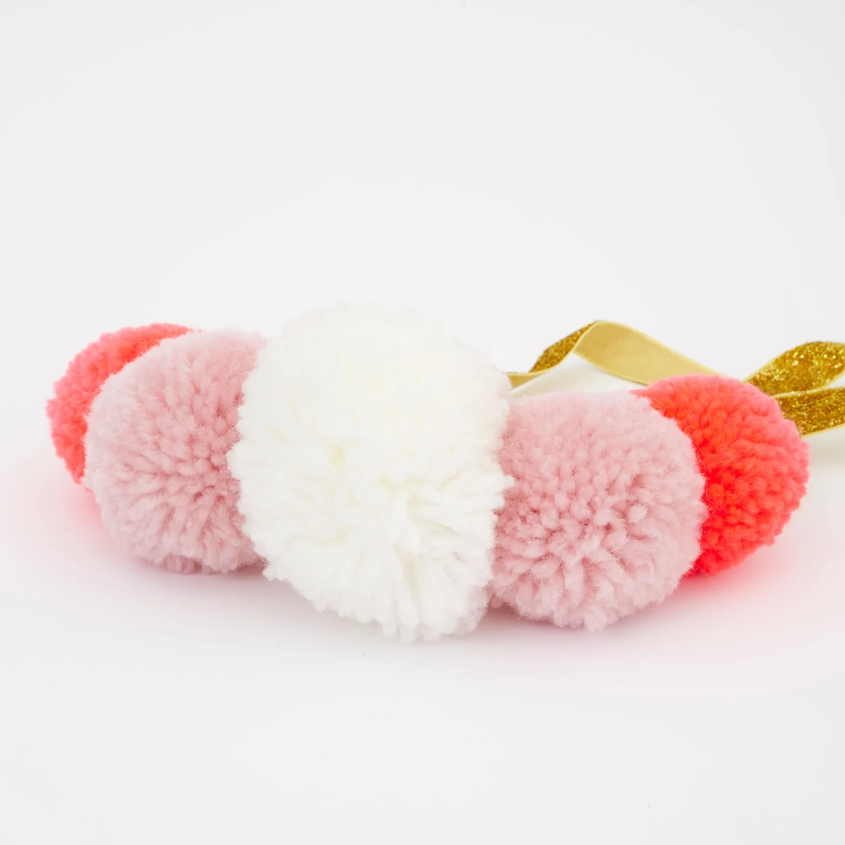 Pink Pompom Crown