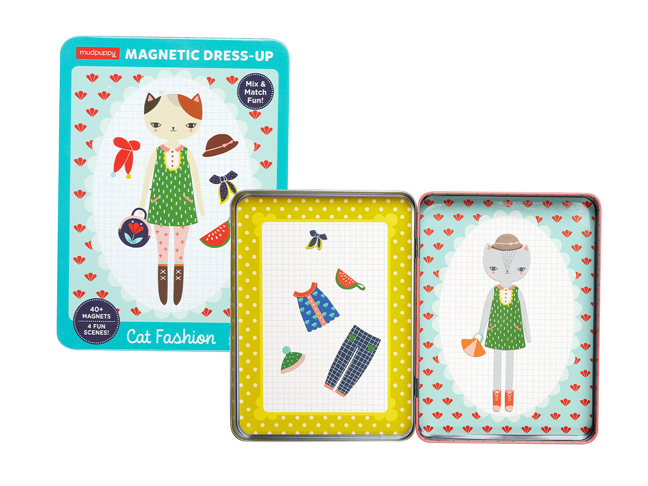 Cat Fashion Magnetic Figures