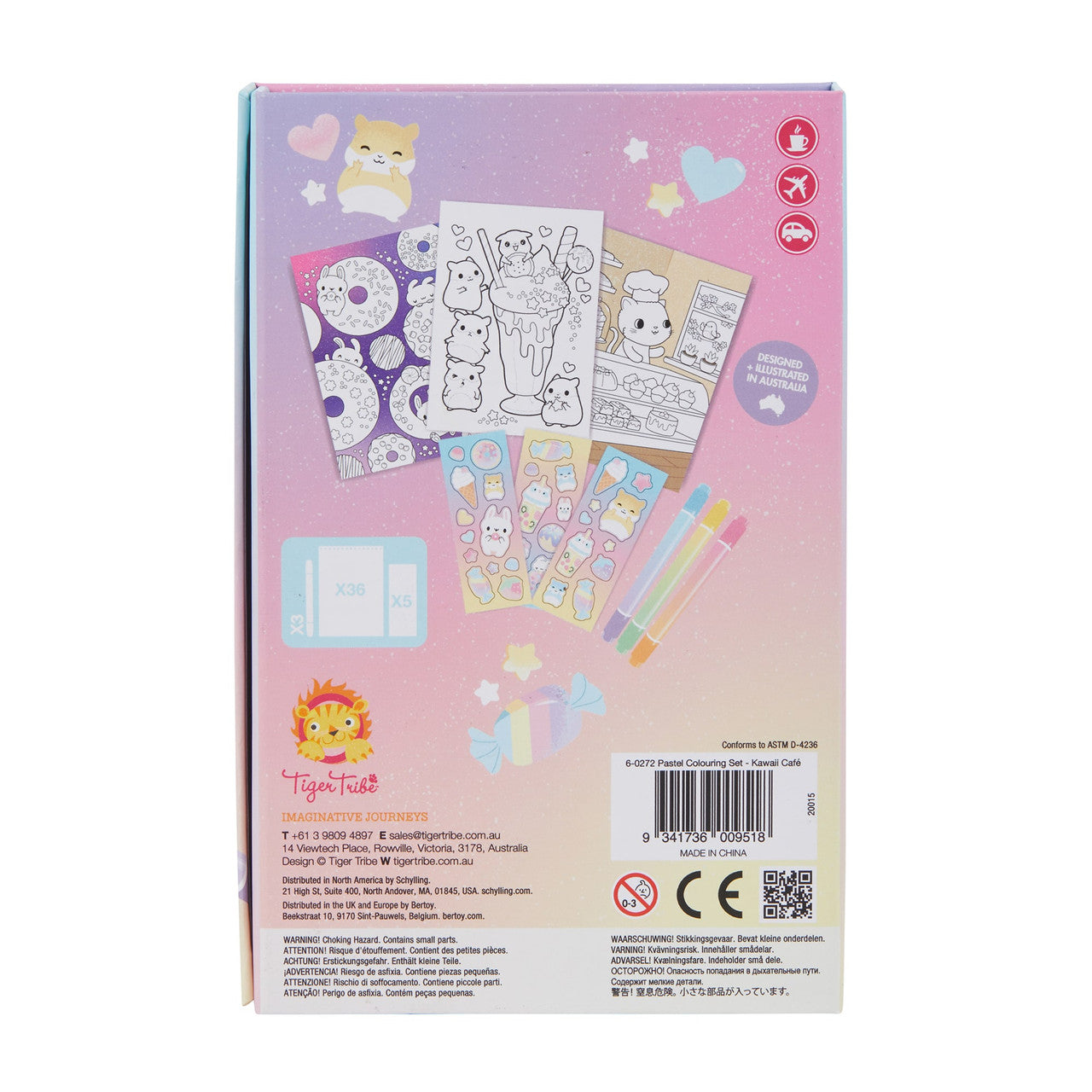 Coloring Set Kawaii Cafe