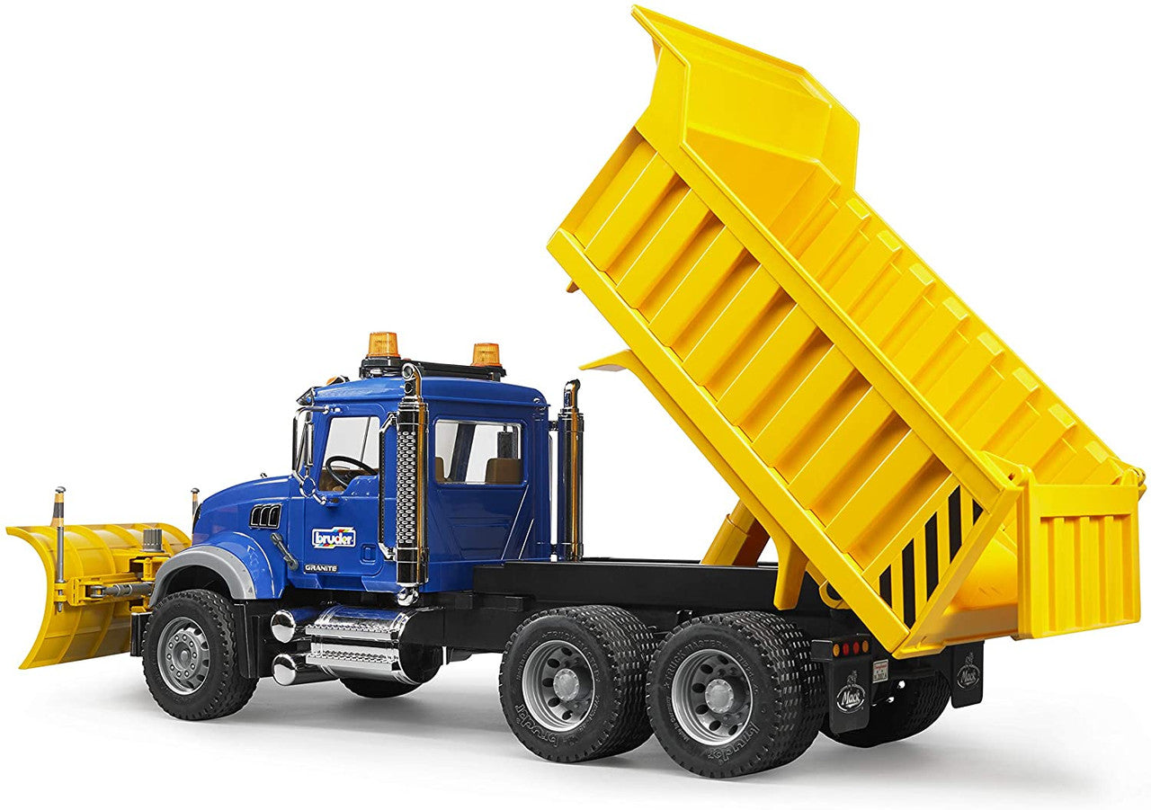 MACK Granite Dump Truck + Snow Plow Blade