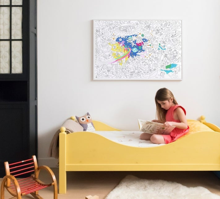 Giant Coloring Poster Folded Cosmos