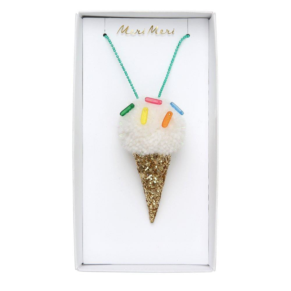 Necklace Pompom Ice Cream