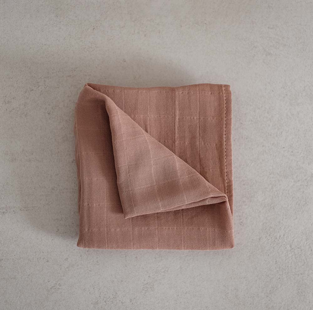 Mini Muslin Swaddle, Berry