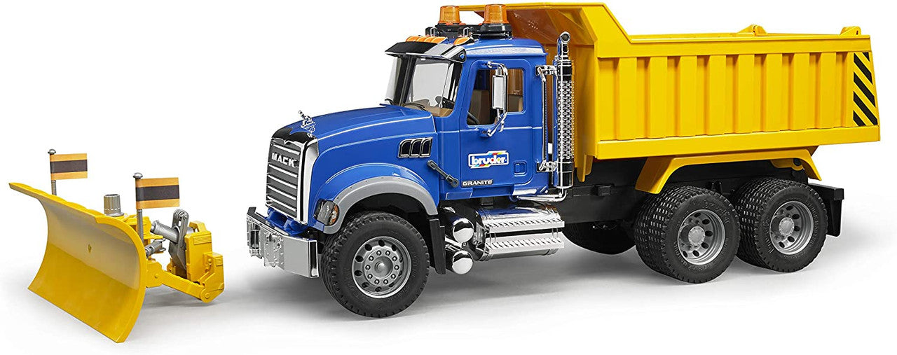MACK Granite Dump Truck + Snow Plow Blade