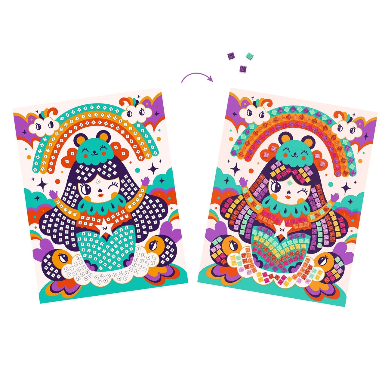 Mosaics Kokeshis