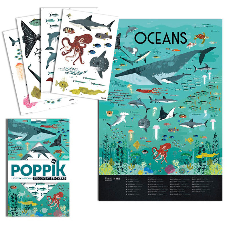 Oceans - Poster + Stickers