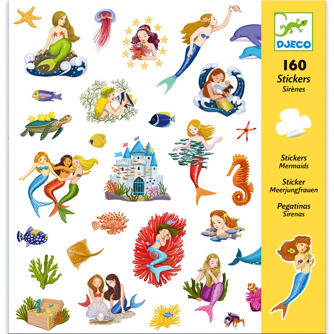 160 Stickers Mermaids