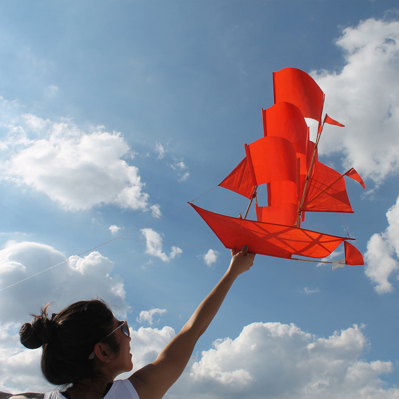 Sailing Ship Kite - Flame